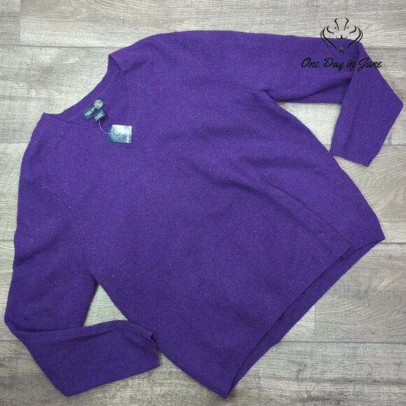 Venezia Jeans Lambswool Pull Over V Neck Sweater Size 14/16 - Picture 1 of 5